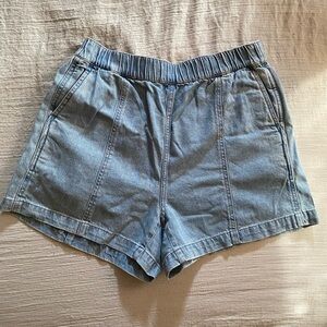 Madewell Denim Easy Pull-On Shorts in Rathmore Wash